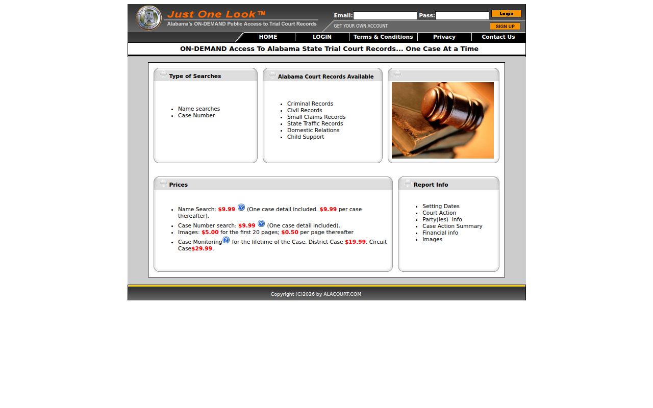 MassCourts online case search portal for Massachusetts divorce records